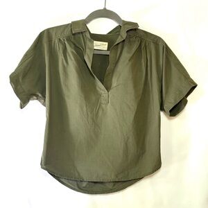 Universal Thread Olive Green Relaxed Fit Pullover Shirt